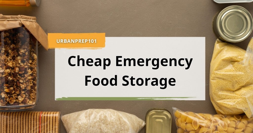 cheap emergency food storage