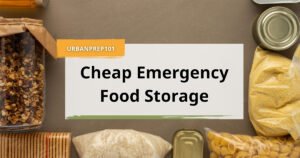cheap emergency food storage