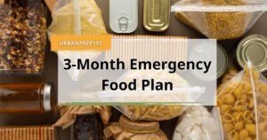 3-month emergency food plan